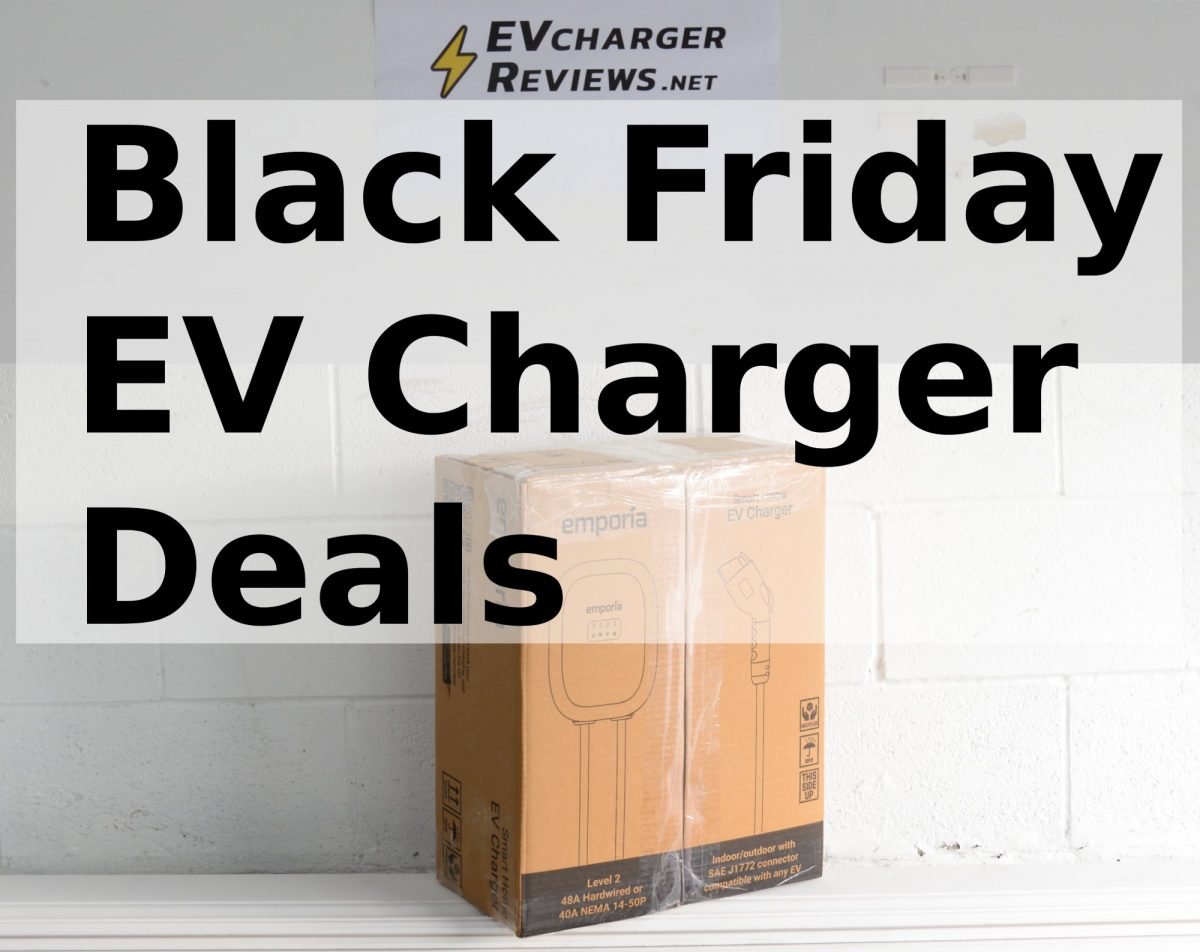 EV chargers for sale on black friday